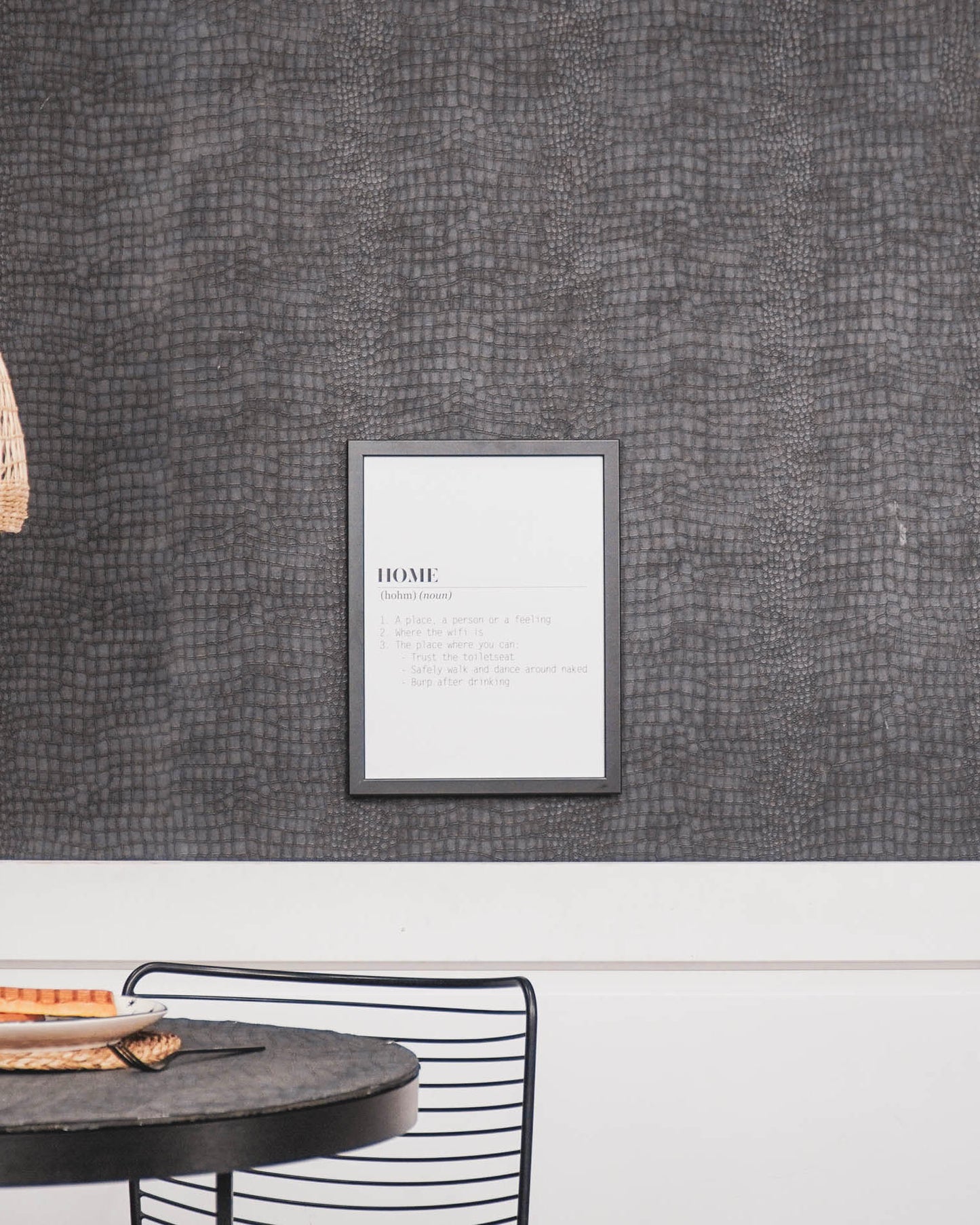 Poster - Home Woordenboek - Papier - Wit - A3