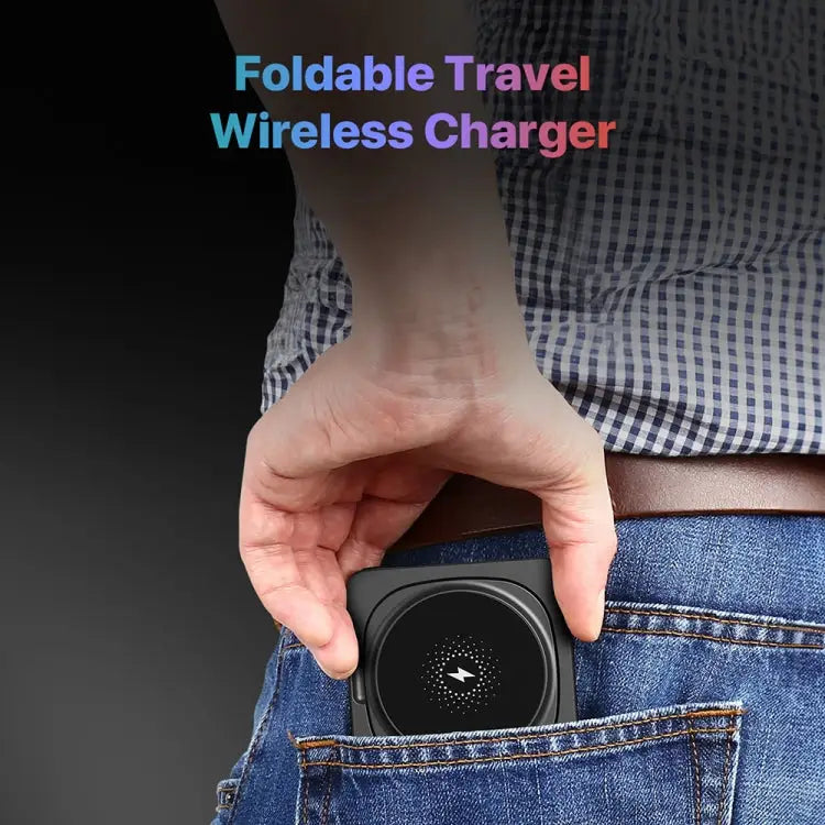 M9 3-In-1 Portable Magnetic Folding Wireless Charger Fast Charging Bracket