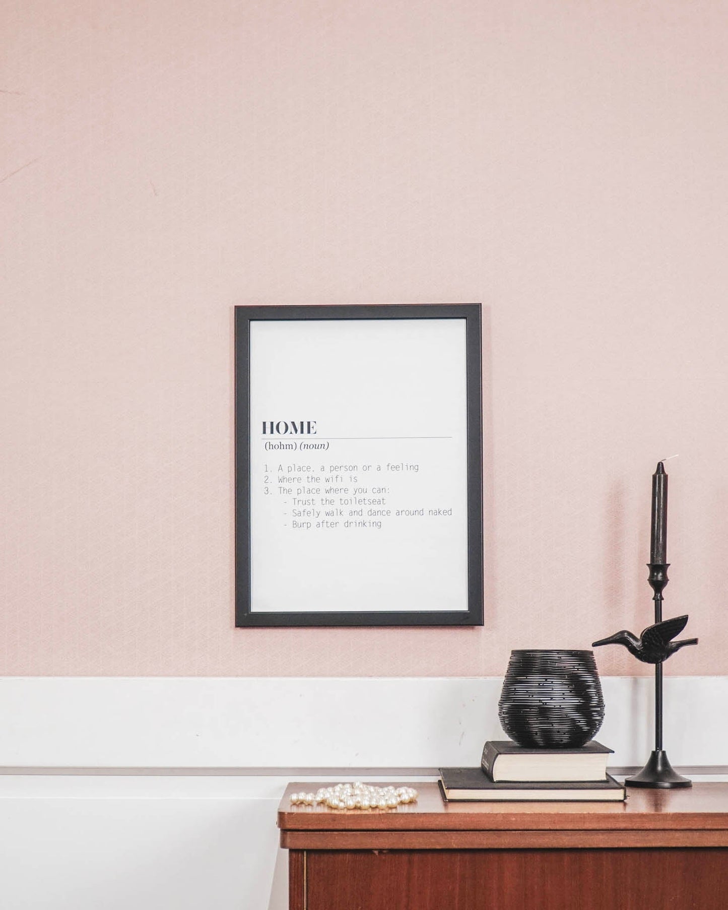 Poster - Home Woordenboek - Papier - Wit - A3