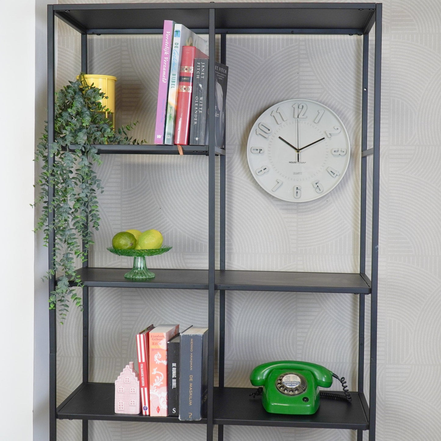 Klok- Wandklok Cijfers- Zand - 30x30x4cm