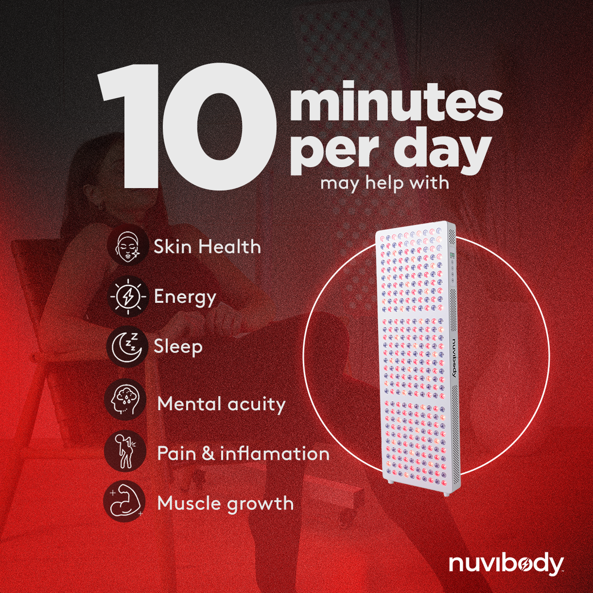 LITE 1500 Nuvibody® Rood Lichttherapie Lamp