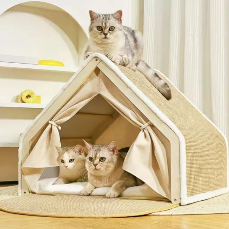 Cat House + Scratching Post