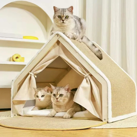 Cat House + Scratching Post