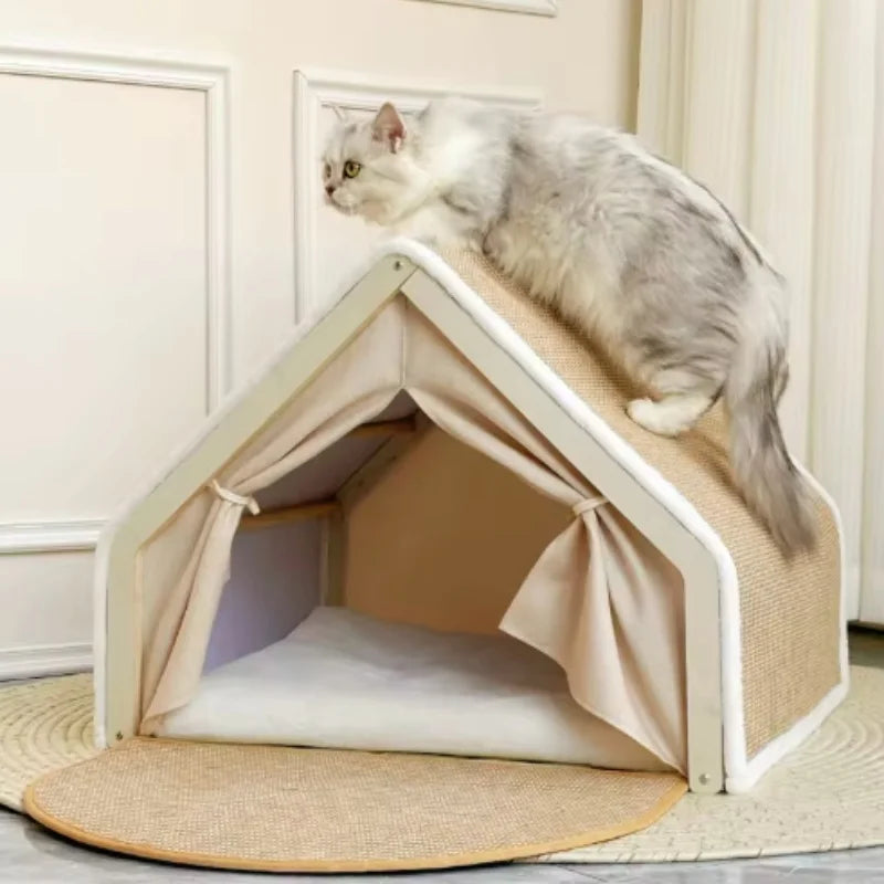 Cat House + Scratching Post