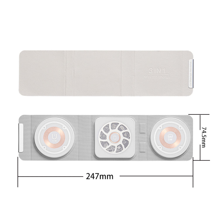 3-In-1 Magsafe Folding Wireless Charger Portable Wireless Fast Charging