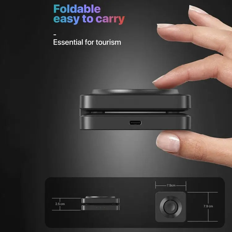 M9 3-In-1 Portable Magnetic Folding Wireless Charger Fast Charging Bracket