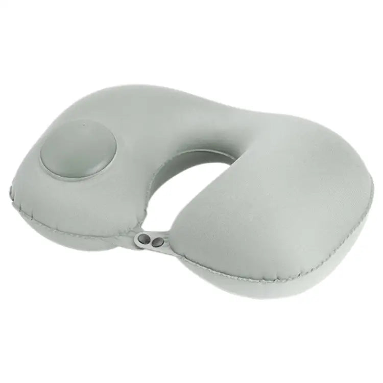 Portable Press Type Automatic Inflating Travel U-shape Neck Pillow