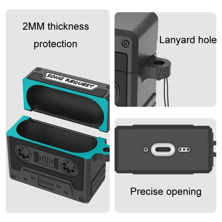 Retro Silicone Tape Shape Earphone Protective Case